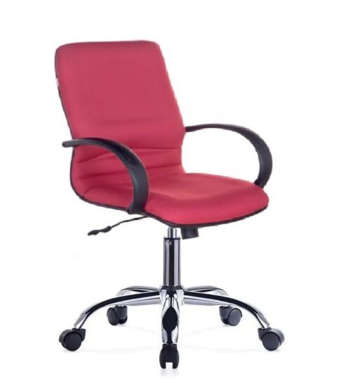 Ghế văn phòng lưng trung chân inox: KG-301