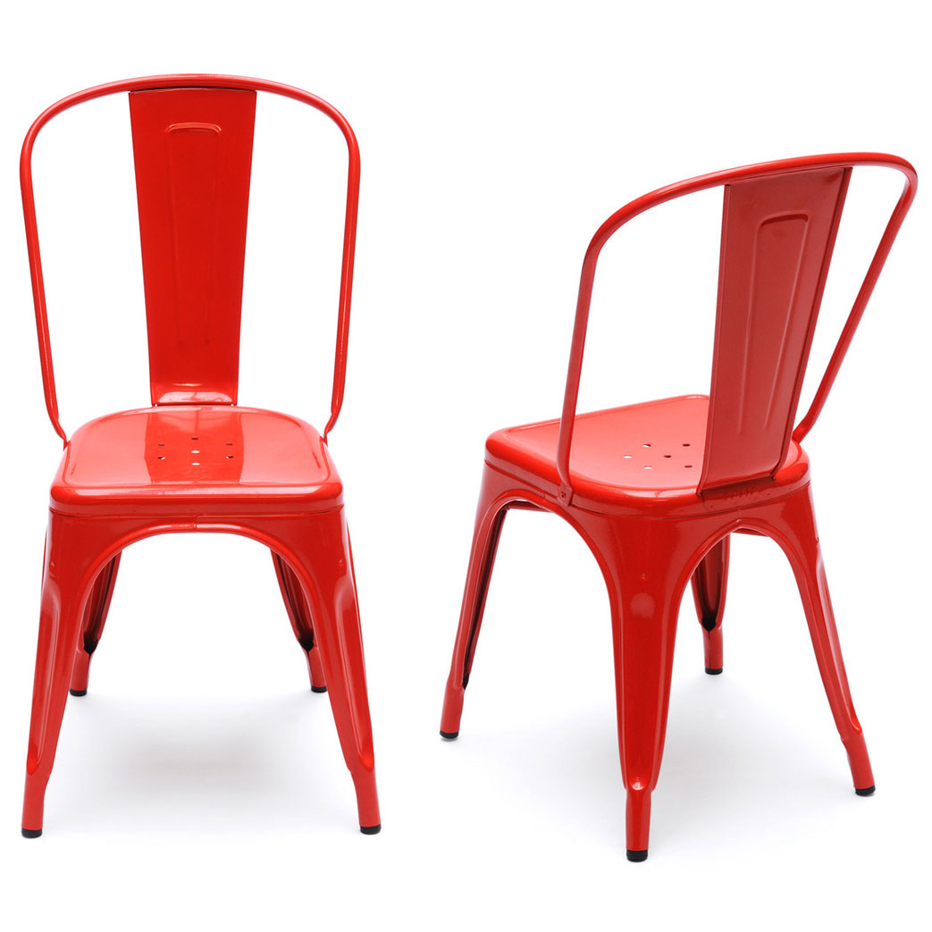 Ghế tolix màu đỏ KG – 01
