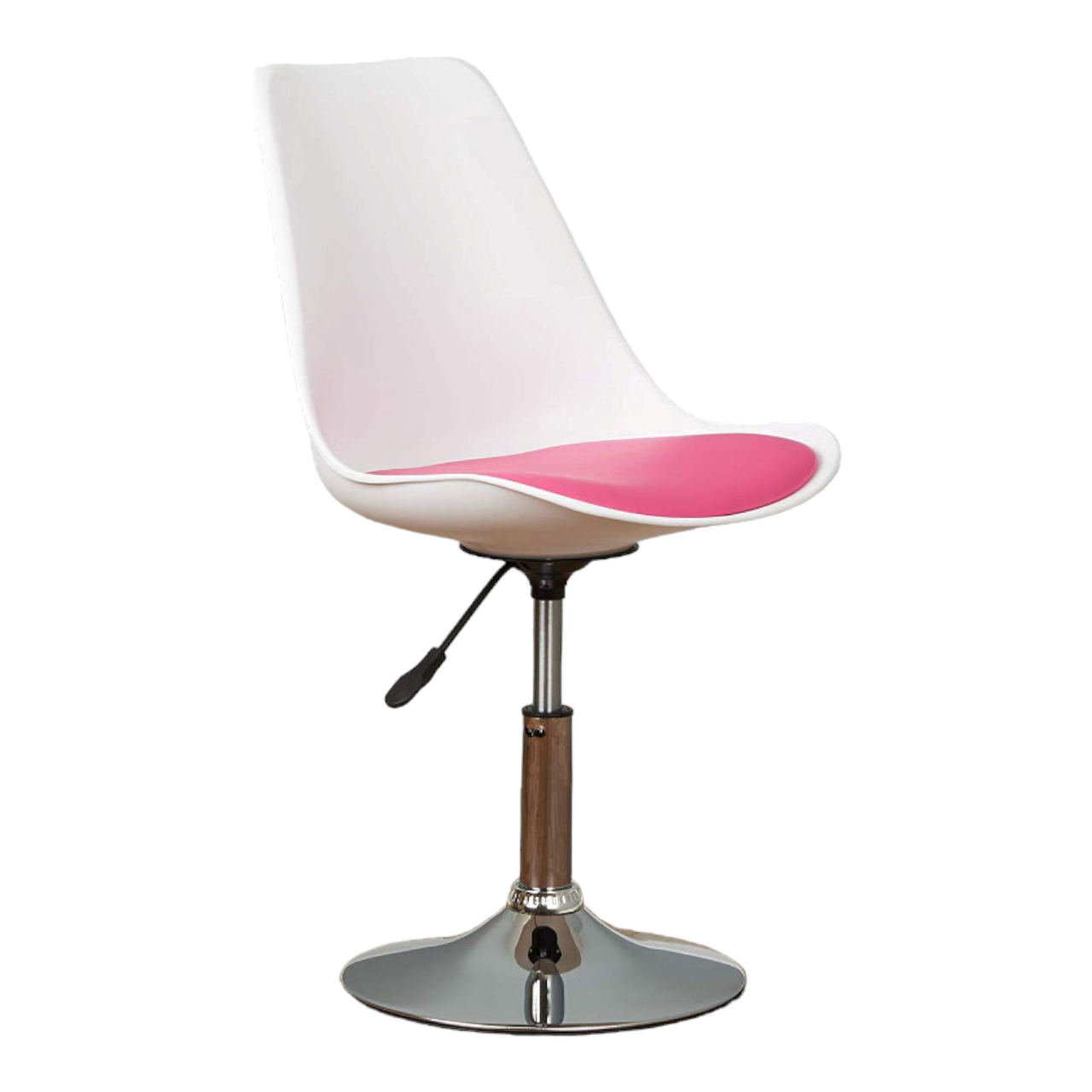 Ghế cafe, ghế ăn nhựa lót nệm chân trụ thấp : KG – E201L