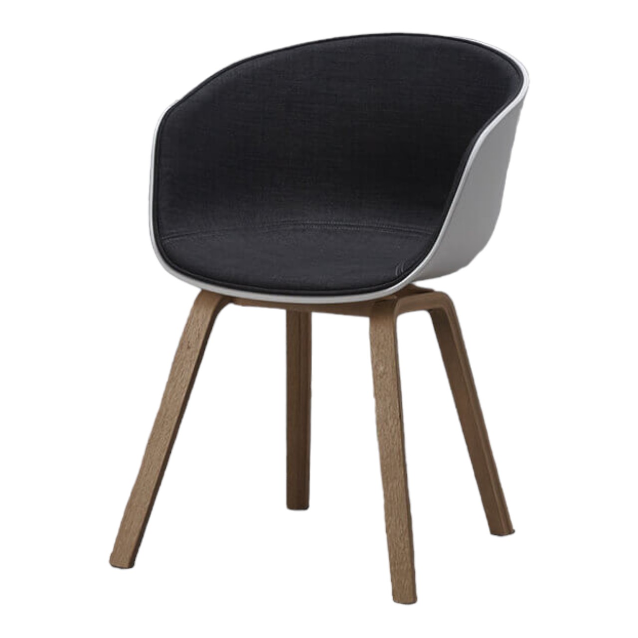 Ghế Hay chair nệm vải chân gỗ: KG – A240-1