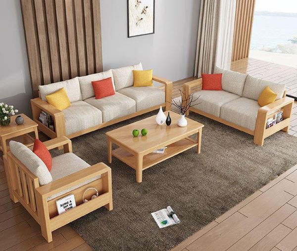 Ghế gỗ cafe phong cách sofa đa dạng