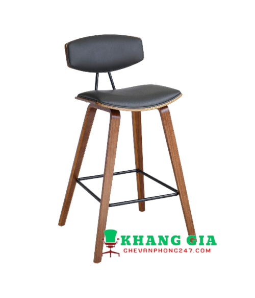 Ghế quầy bar gỗ Plywood có tựa lưng: KG – B334