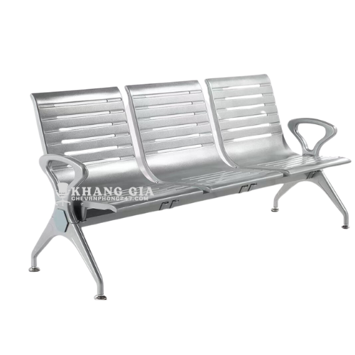 Ghế Phòng chờ 3 chỗ ngồi nhập khẩu - Khung thép sơn tĩnh điện
