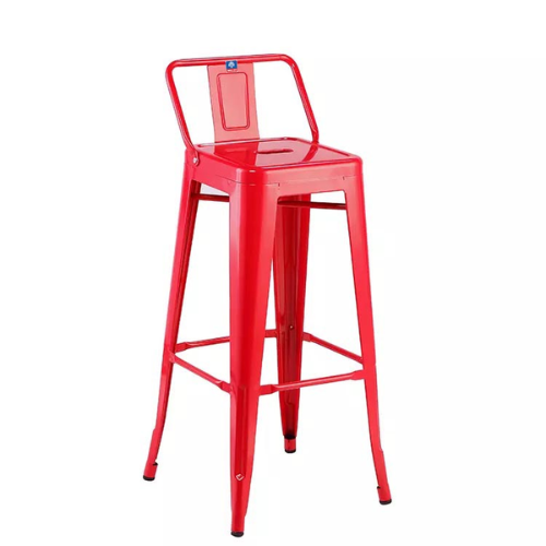 Ghế bar Tolix H Stool có tựa lưng: KG – E1516