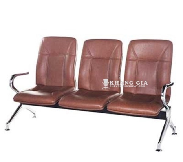 Ghế băng chờ 3 chỗ bọc nệm da KG - Y24