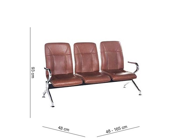 Thông tin về kích thước của ghế băng chờ 3 chỗ KG - Y24