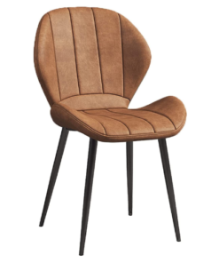 Ghế ăn eames bọc da chân sắt: GA338