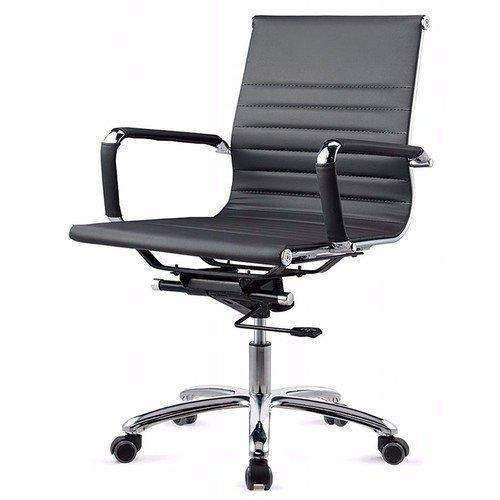 Ghế họp da chân xoay lưng thấp: KG – M07