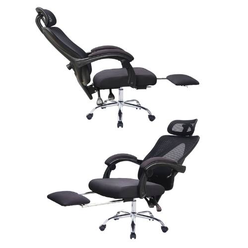 Ghế chơi game chân xoay inox lưng lưới ngả nằm: KG – G366