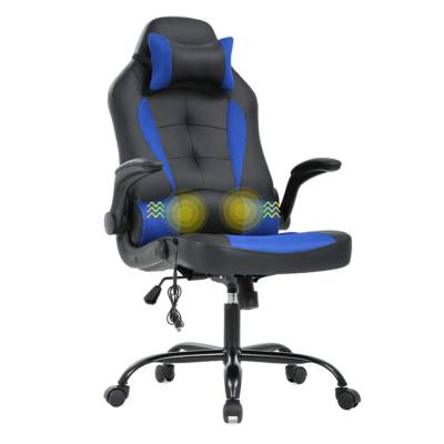 Ghế làm việc tại nhà nệm da đen phối xanh: KG – G211-4