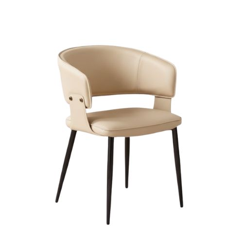 Ghế ăn bọc da chân sắt cao cấp: KG – E246