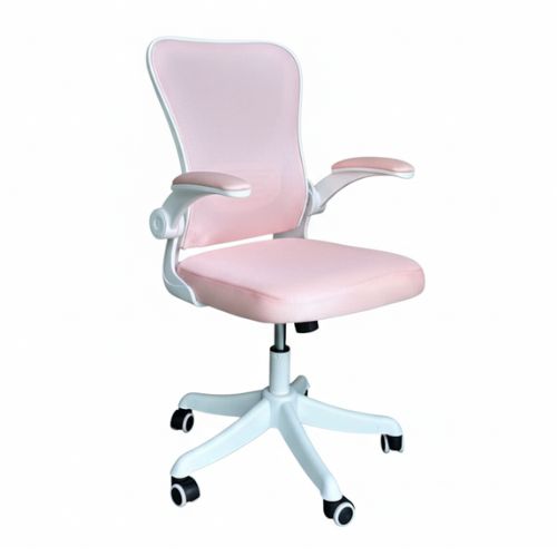 Ghế lưới văn phòng màu hồng tay lật giá rẻ: KG – 703