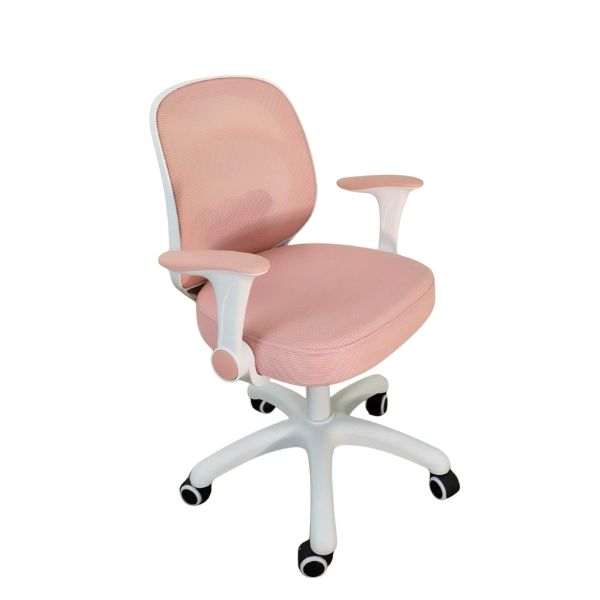 Ghế ngồi học bài, màu hồng cho bé gái, chân xoay: KG – H09