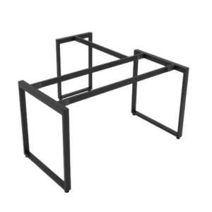 Chân bàn giám đốc chữ L, 1400x600mm sắt 25×50 lắp ráp ngàm
