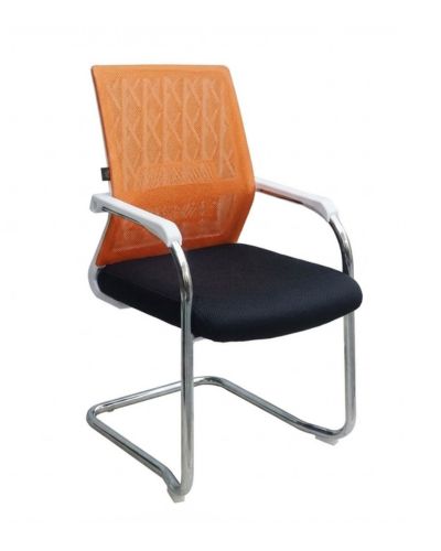 Ghế Phòng Họp Khung Nhựa Trắng Chân Quỳ Inox: KG – C042-1