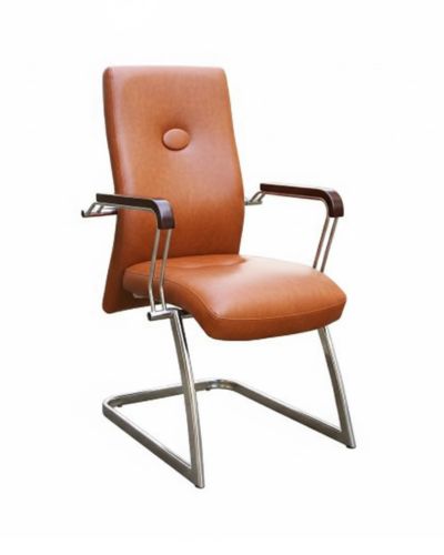 Ghế Văn Phòng Chân Quỳ Inox Nệm Da Cao Cấp: KG – C410