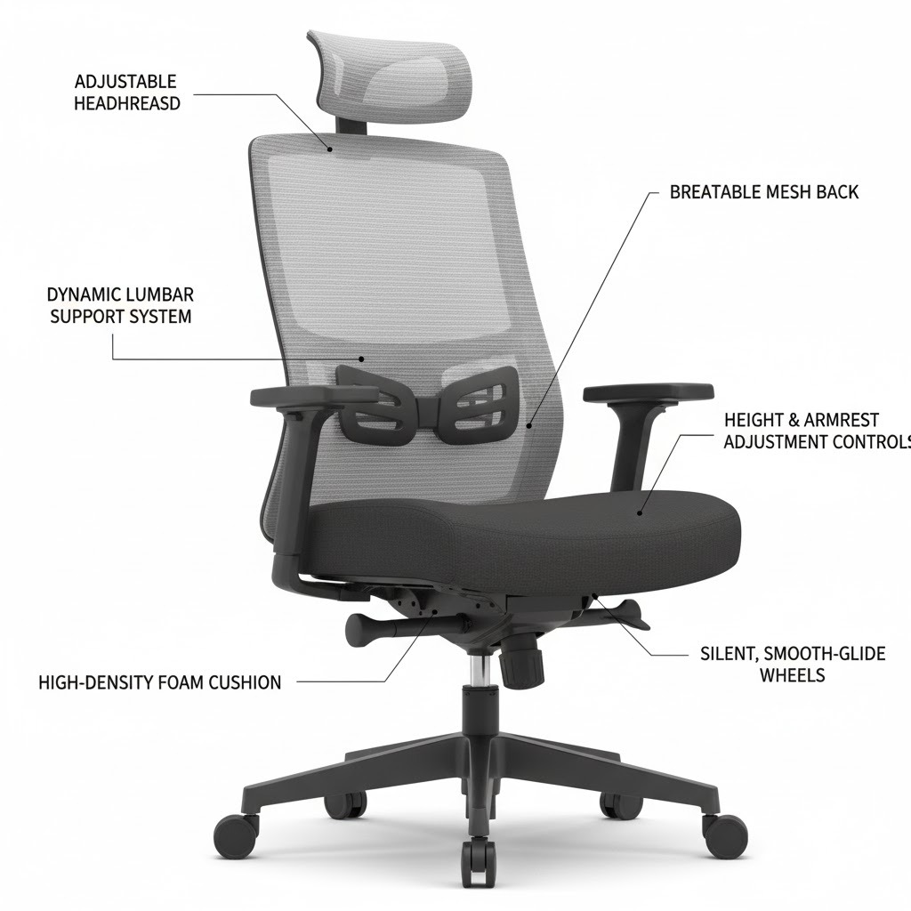 Kinh nghiệm mua ghế xoay kiểu dáng văn phòng