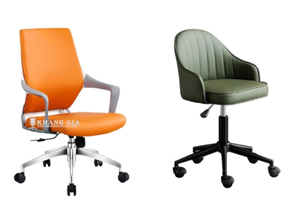 Ghế họp xoay lưng trung và lưng cao