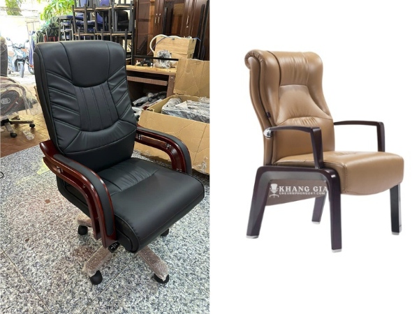 Ghế họp khung gỗ sang trọng