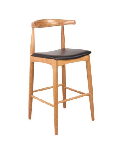 Ghế Quầy Bar Gỗ Nệm Ngồi Bọc Da: KG – B495