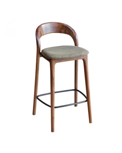 Ghế Quầy Bar Neva Gỗ Tự Nhiên Nệm Da Cao Cấp: KG – B497