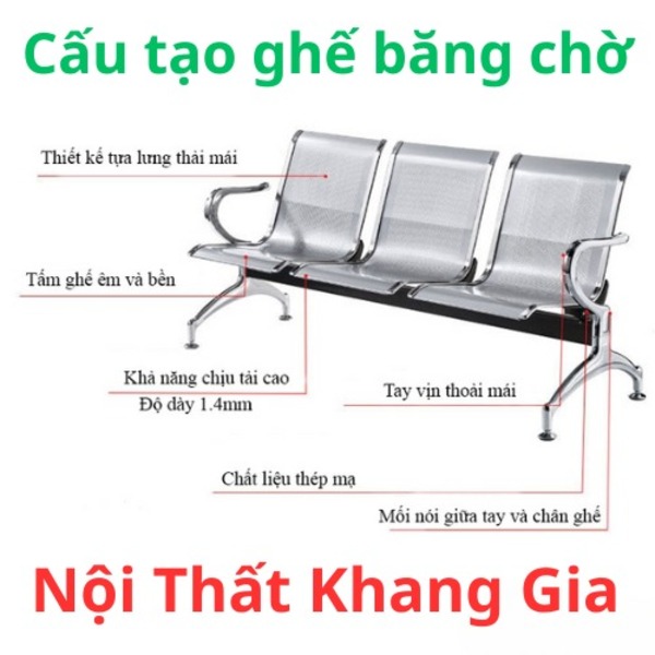 Cấu tạo của ghế bằng chờ