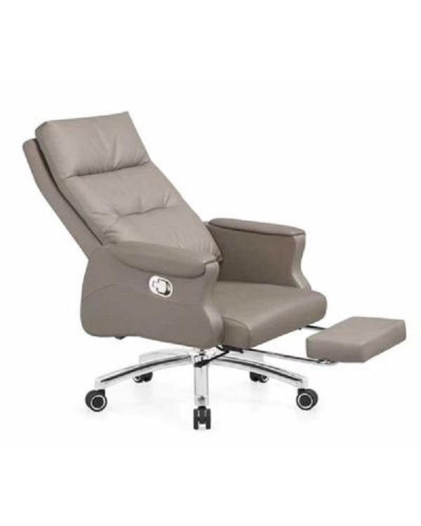 Ghế giám đốc bọc da 2 lớp ngả lưng có gác chân: KG – 2871