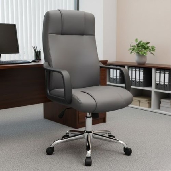 Ghế Da Văn Phòng Màu Xám: KG - DP209-1