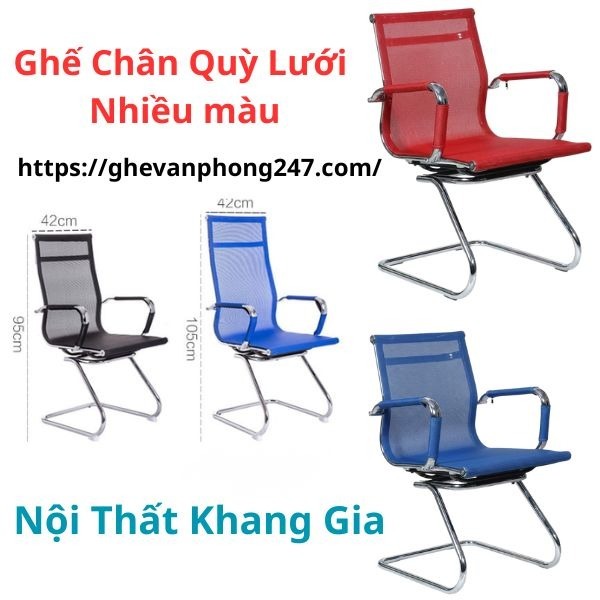 Ghế lưới cao cấp chân quỳ nhiều màu KG - L304C