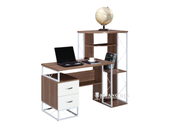 Bàn làm việc liền kệ sách hiện đại nhập khẩu KG – SA02
