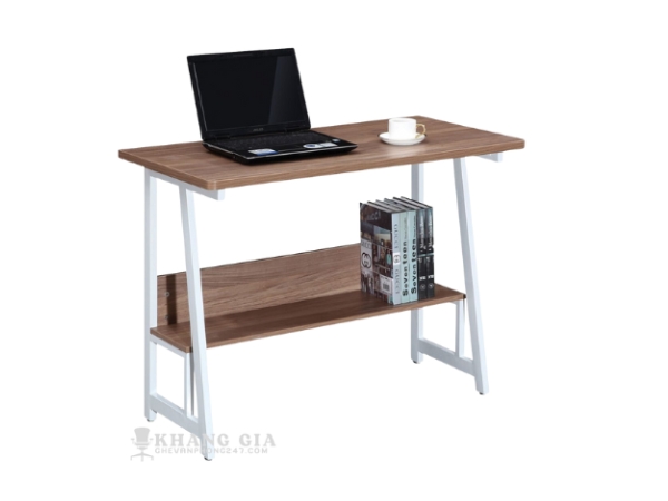 Bàn vi tính chân sắt có kệ để sách KG – SA12 