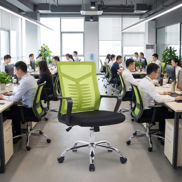 Ghế văn phòng lưới được làm từ chất liệu vải lưới dệt chặt