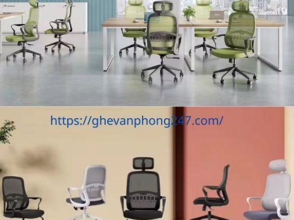 Ghế xoay lưới có tựa đầu mang đến nhiều lợi ích