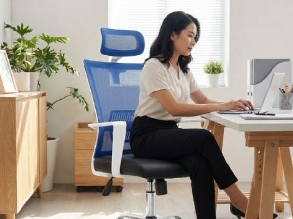 Một chiếc ghế xoay Ergonomic cấu tạo để bảo vệ sức khỏe người dùng