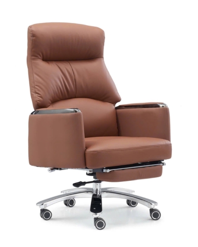 Ghế giám đốc bọc da PU ngả lưng có gác chân: KG – A2518
