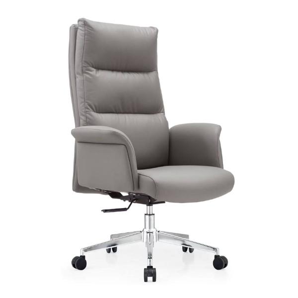Ghế giám đốc bọc da màu xám cho nữ CEO: KG – A3436