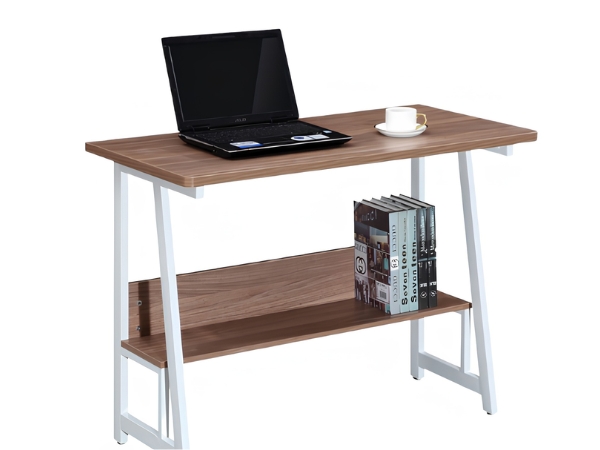 Bàn vi tính chân sắt có kệ để sách KG – SA12