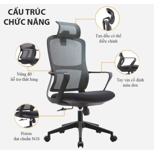 Ghế xoay lưới KG-2504
