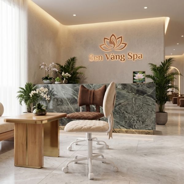 ghế xoay nâng hạ cho spa