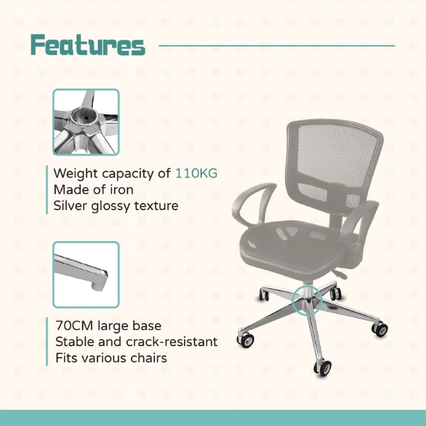 chân ghế xoay sắt KG-7351